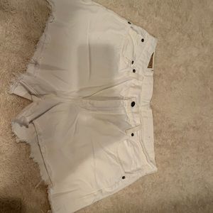 White Ralph Lauren jean shorts.